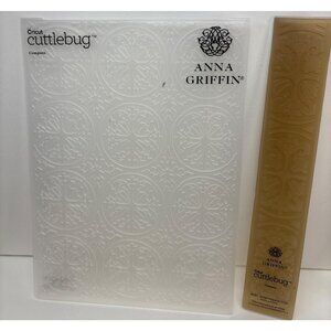 Cricut Cuttlebug Anna Griffin Compass Embossing Folder & Border Set Craft Suppli